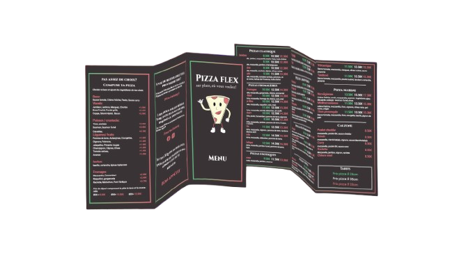 Création brochure menu