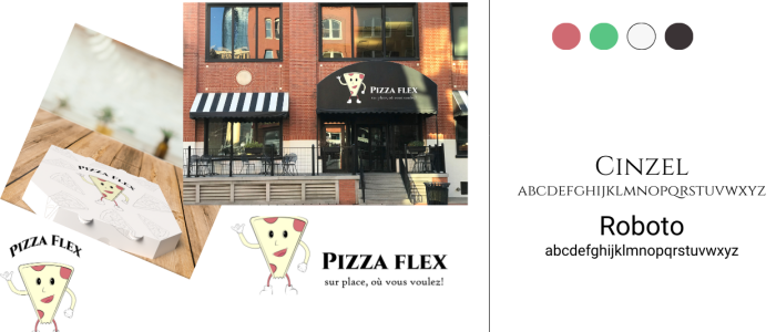 identité visuelle Pizza Flex Logo et charte graphique